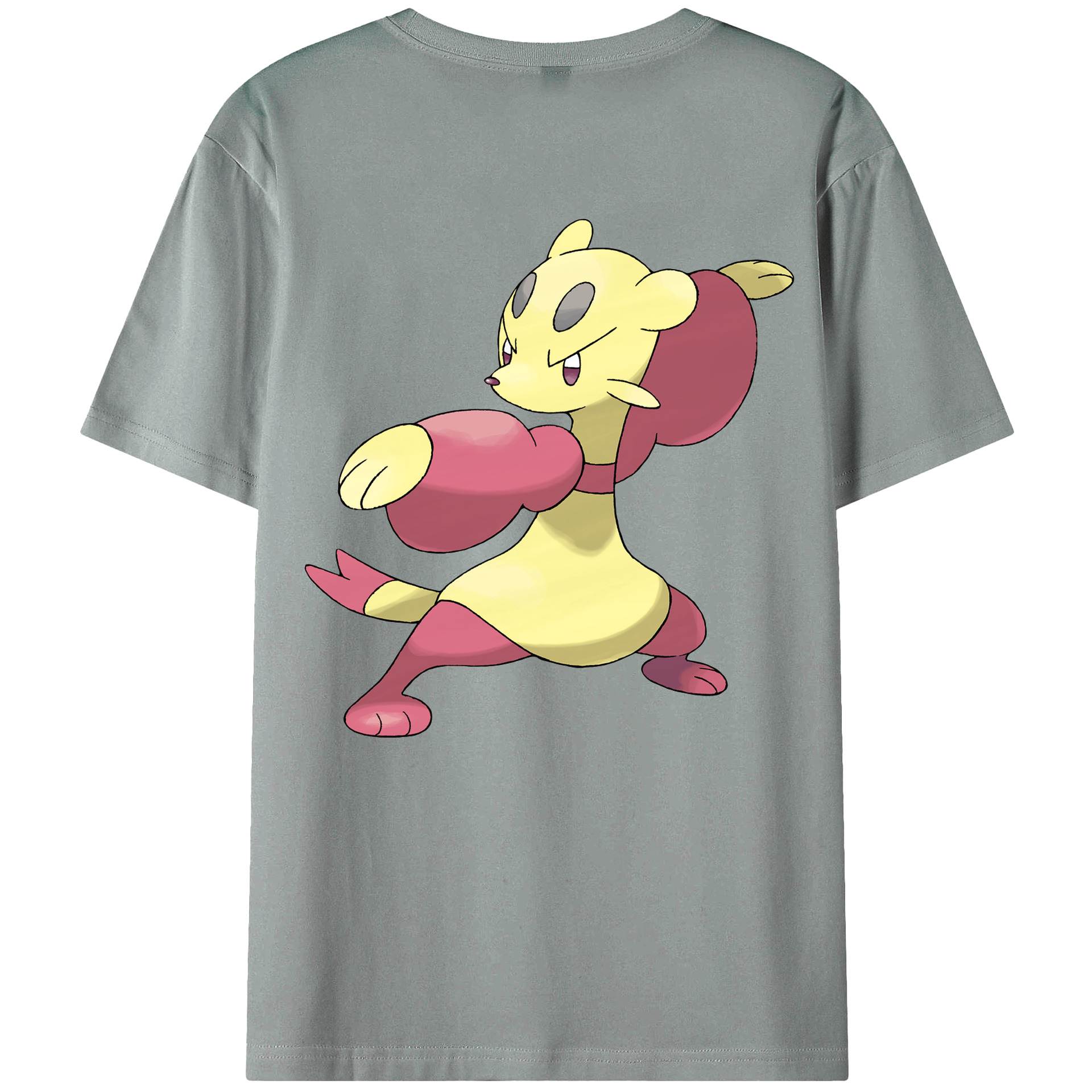 （画像用） ポケットモンスター Pokémon 綿100％ メンズ半袖Tシャツ（バックプリント） 通気性
